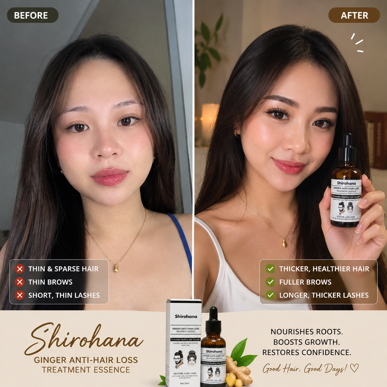 Shirohana Ginger Anti-Hair Loss Treatment Essence