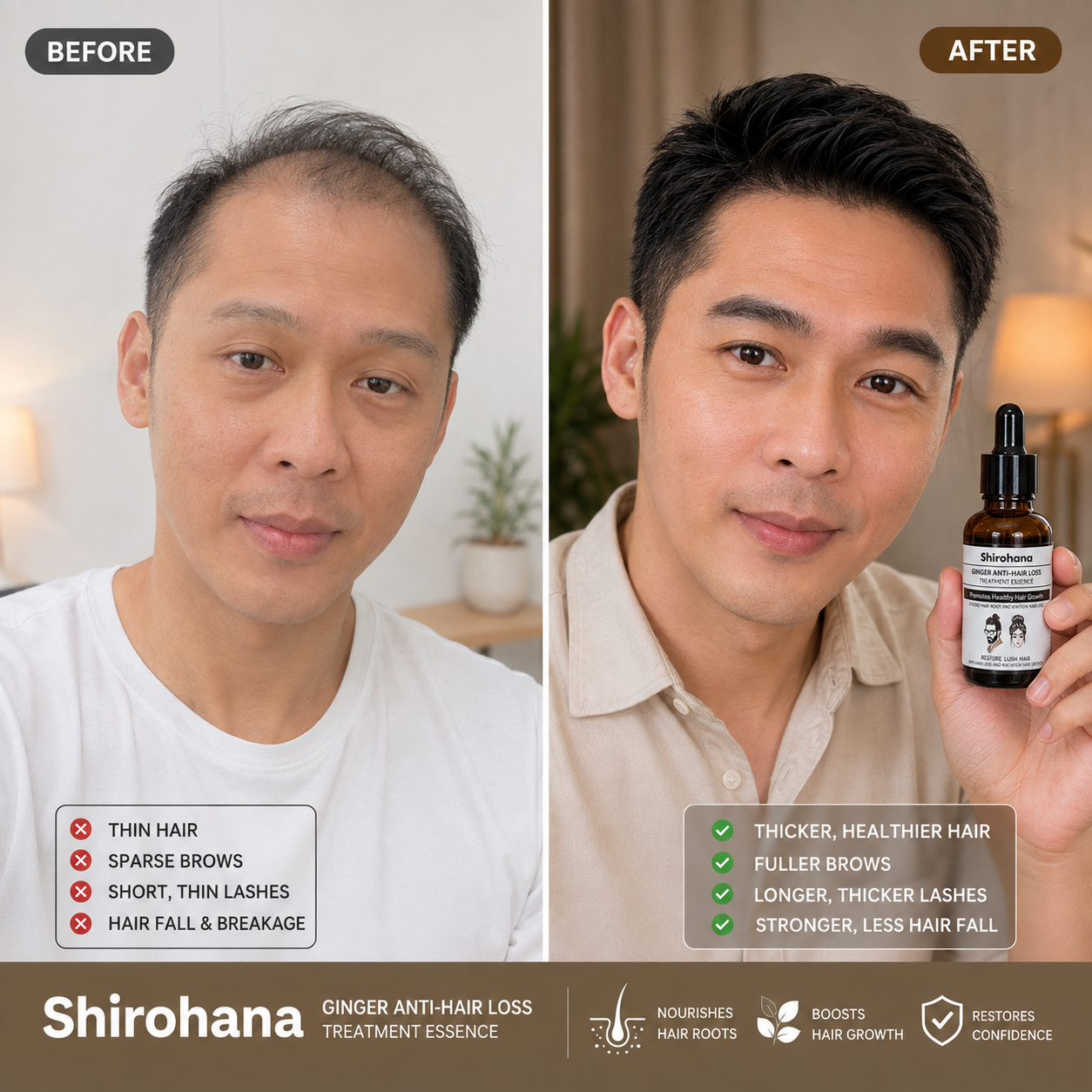 Shirohana Ginger Anti-Hair Loss Treatment Essence